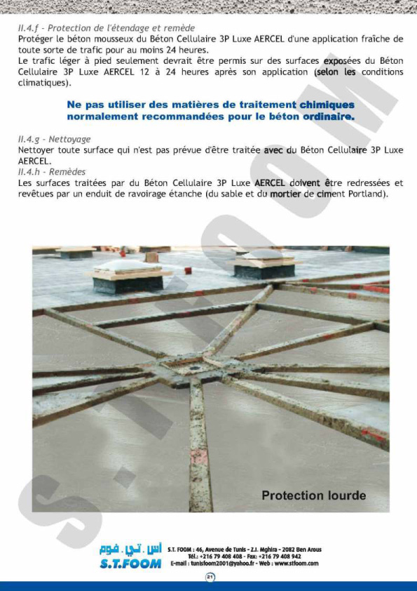 fiche technique beton cellualire STFOOM-22